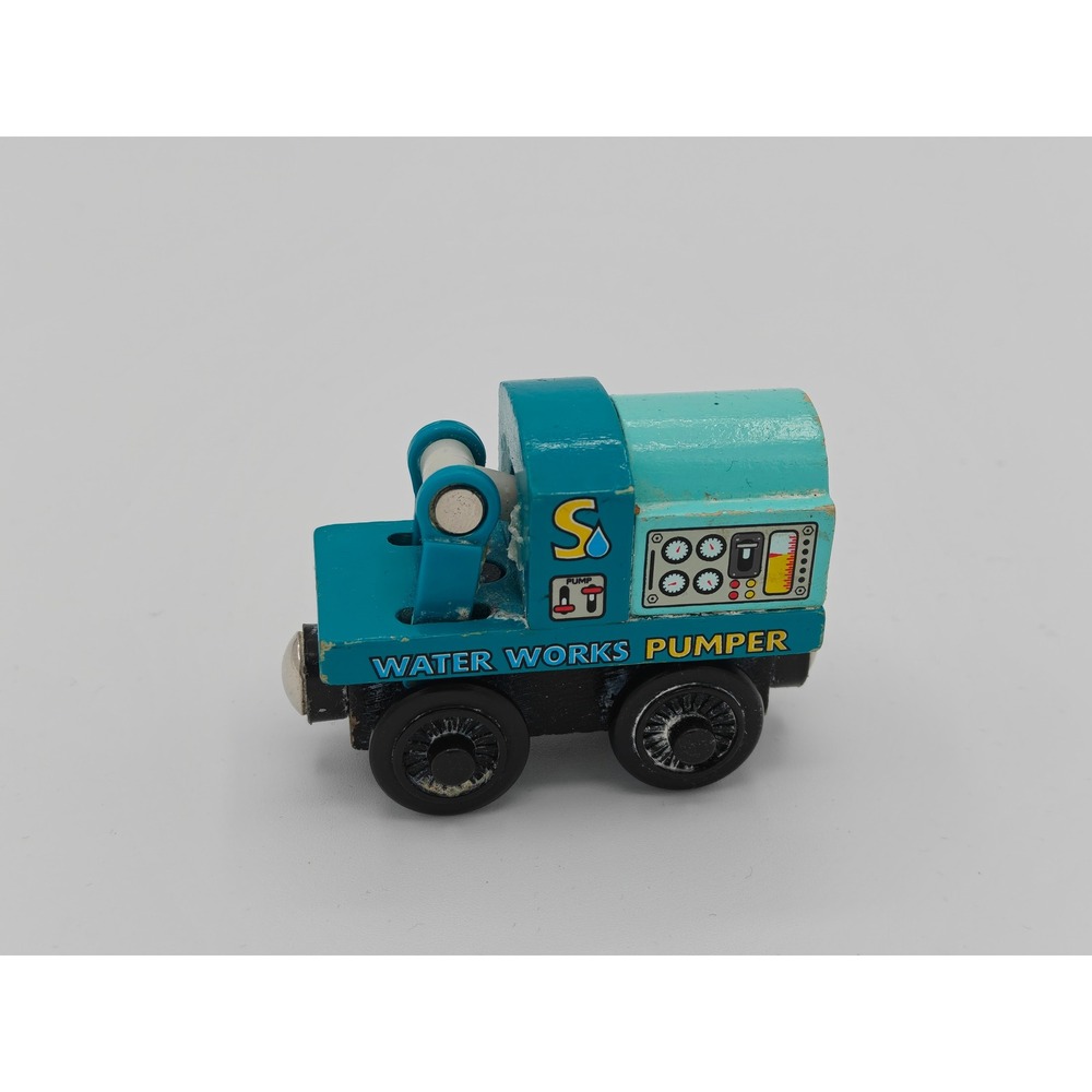 Thomas & Friends Wooden Railway‎ Water Works Pumper Blue Train Car 2784WJ00